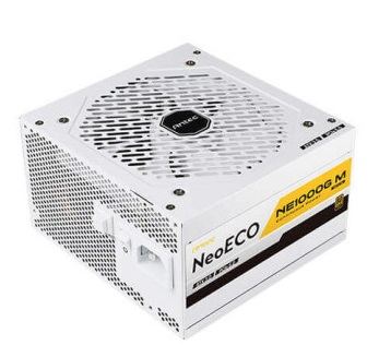 ספק כוח למחשב נייח מודולרי מלא צבע לבן אנטק Antec NeoEco NE1000G M ATX 3.1 1000W White 80+ Gold PCIe 5.1 120mm FAN Fully Modular